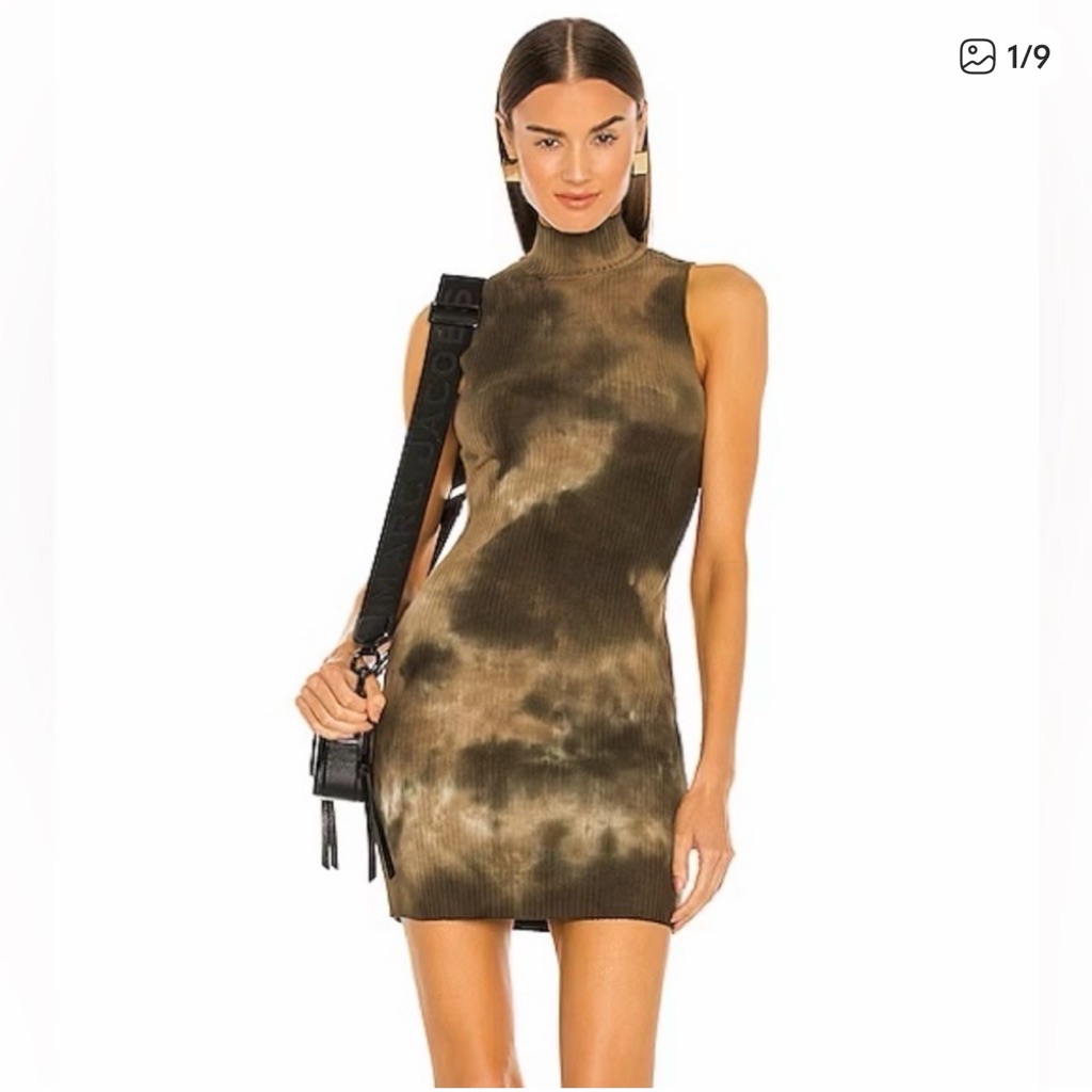 Cotton Citizen X Revolve Ibiza Racerback Dress In Tie Dye Toffee Haze